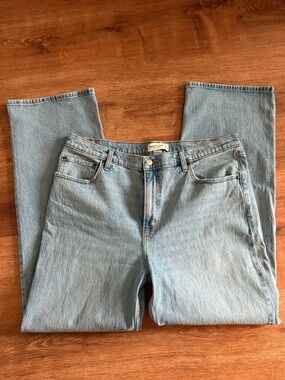 Abercrombie & Fitch Light Blue Straight-Leg Jeans